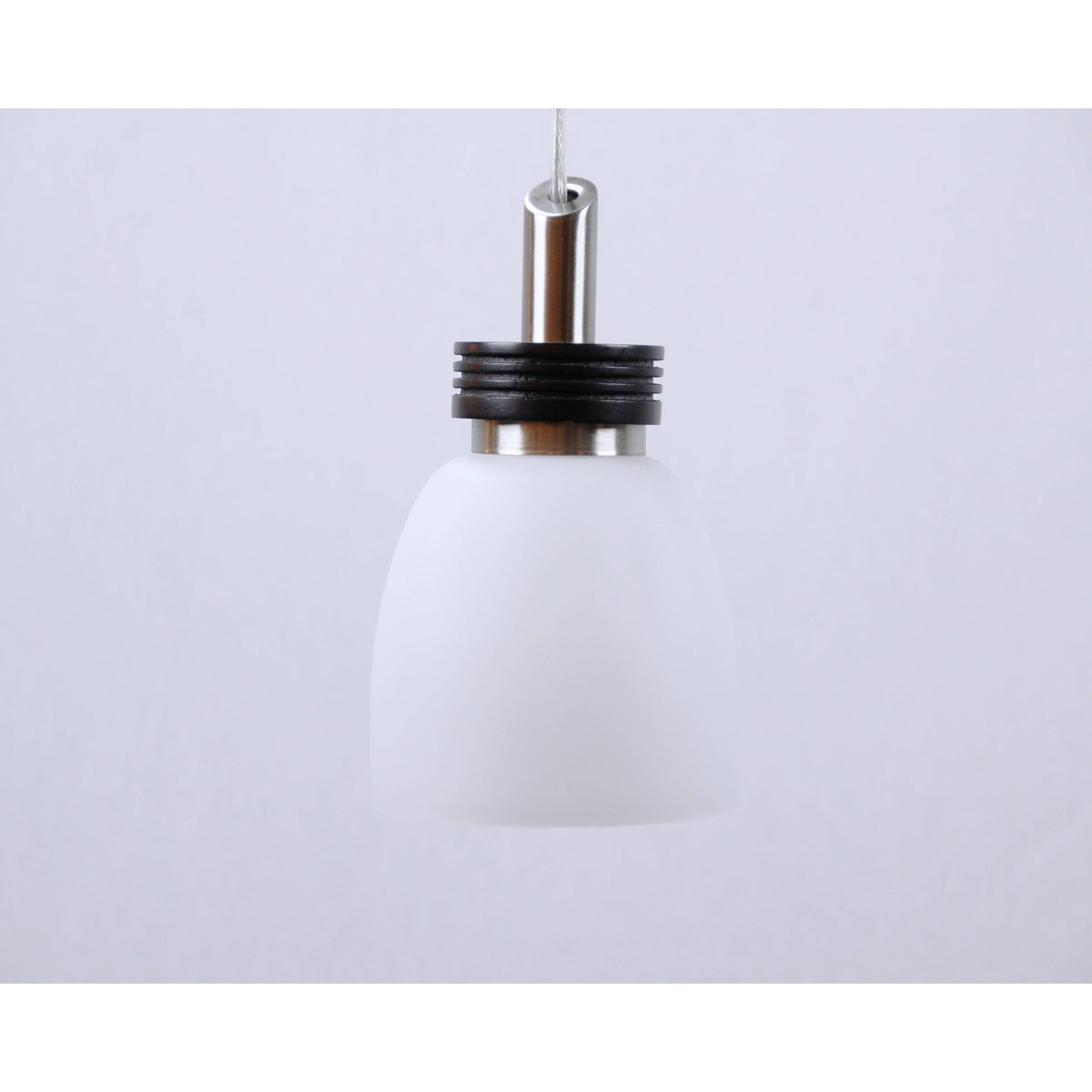 LAMP. COLGANTE NÍQUEL SATINADO 1L E27 60W