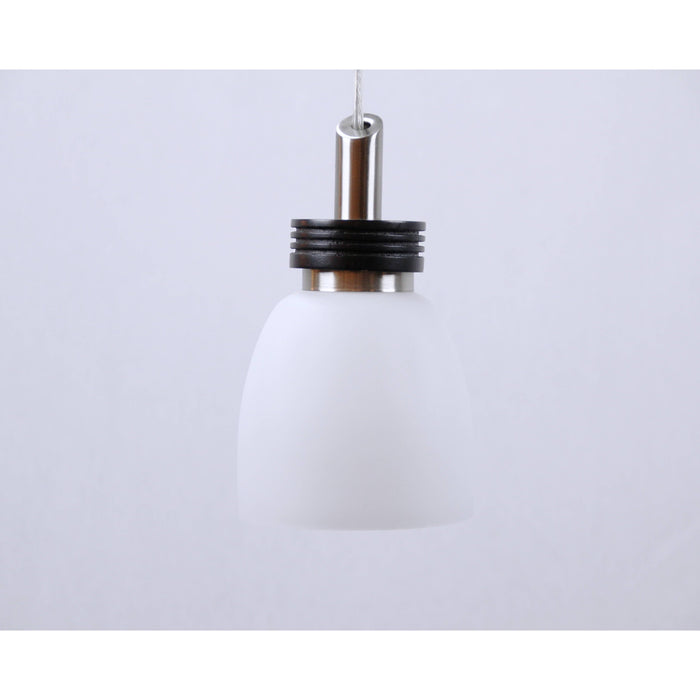 LAMP. COLGANTE NÍQUEL SATINADO 1L E27 60W
