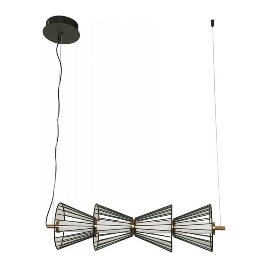 LAMP. LED COLGANTE NEGRO Y BRONCE 18W 100-240V 3000K