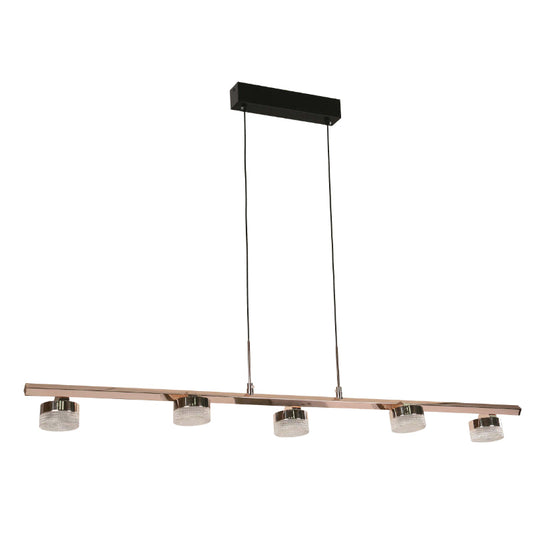 Lámpara Led Colgante Dorado+Negro 5L 4W 100-240V 3000K