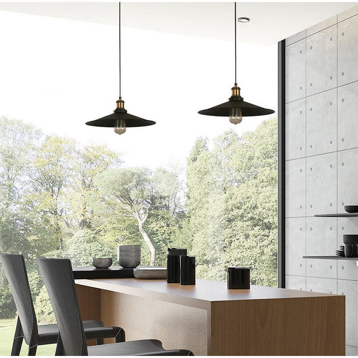 LAMP. COLGANTE NEGRO 1L E27 40W
