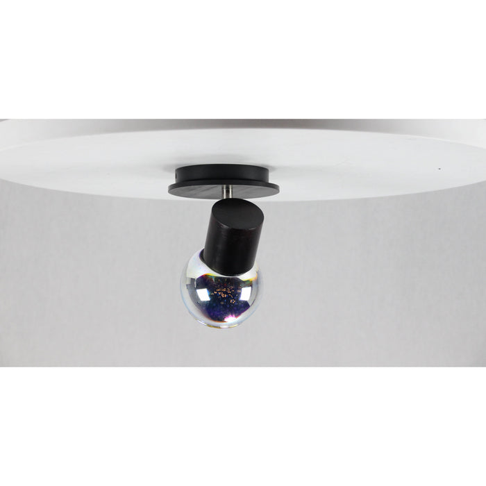 LAMP. TECHO REFLECTORA NÍQUEL SATINADO Y WENGE 1L E27 40W