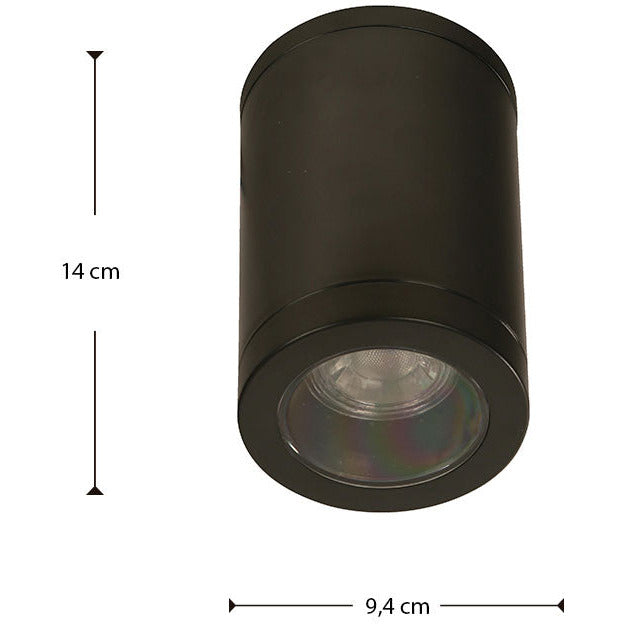 LAMP. EXT. TECHO NEGRO 1L GU10 7W