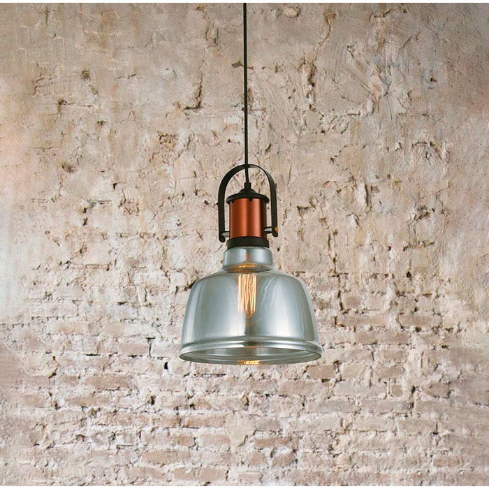 LAMP. COLGANTE NEGRO 1L E27 40W