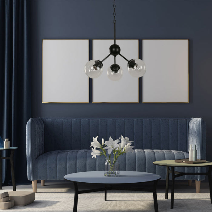 LAMP. COLGANTE NEGRO 3L E27 60W
