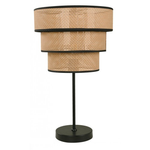 LAMP. DE MESA 1L NEGRA 40W 120V E27