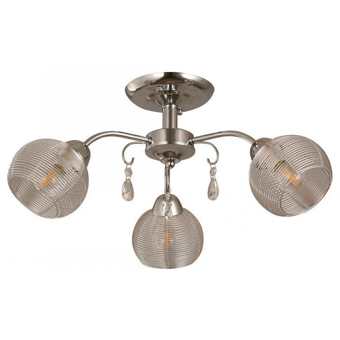 LAMP. TECHO CROMO 3L E14 40W