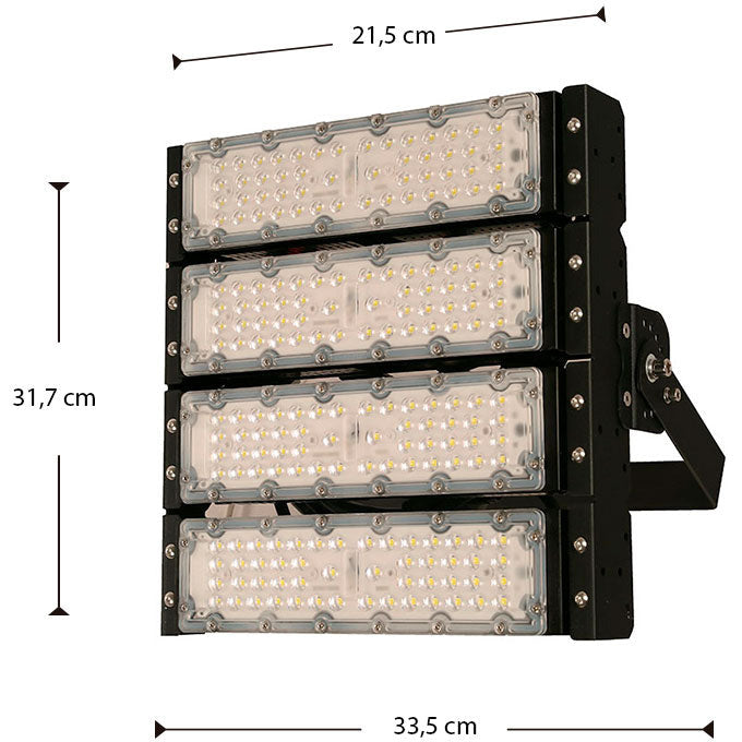 Lámpara Led Exterior  Reflectora Negro 1L 200W 100-277V 6500K
