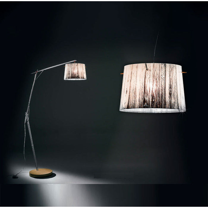 LAMP. PISO WOODY BLANCA 1L E27 12W DIM