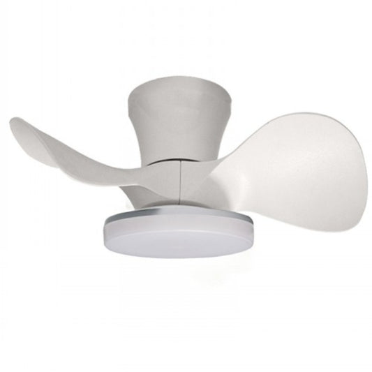 VENTILADOR LED DE TECHO GRIS 22" DC 22W 100-240V 3000K/4000K/6500K CONTROL REMOTO