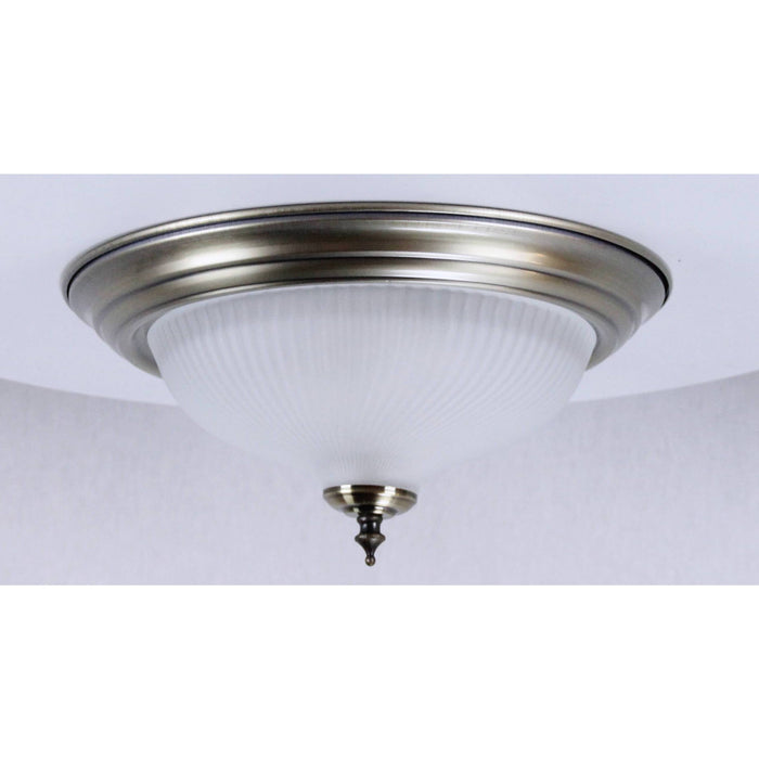 LAMP. TECHO NÍQUEL SATINADO 2L E27 60W