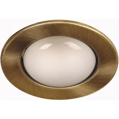 LAMP. TECHO BRONCE ANTIGUO 1L E27 75W