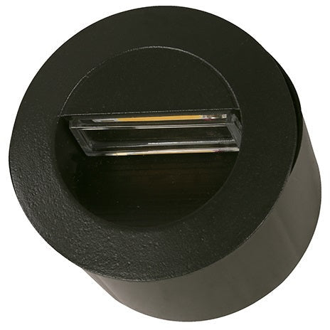 LAMP. LED EXT. PARED NEGRO 1L 3W 85-265V 3000K