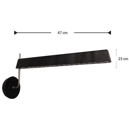 LAMP. LED PARED CRISTAL INSIDE/OUT NEGRO 24W