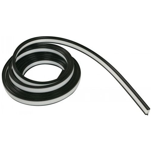 SET DE PERFIL DE SILICONA FLEXIBLE ACAB. BLANCO Y NEGRO ANGULO 120°