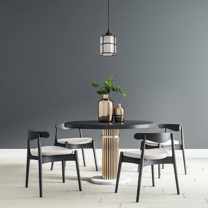 LAMP. COLGANTE BRONCE 1L E27 40W