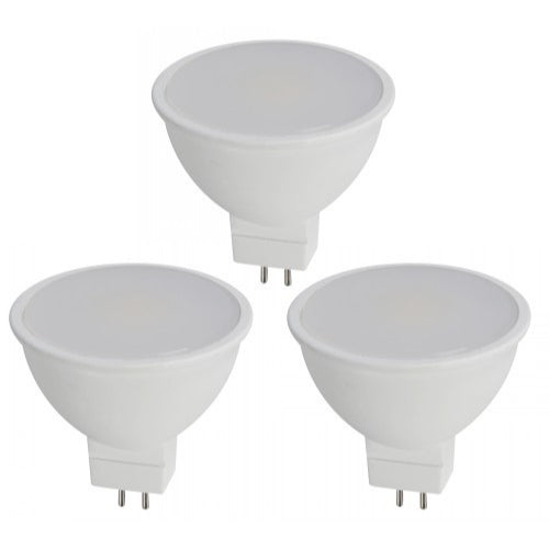 BOMBILLO LED MR16 G5.3 6W 120V 6000K ATENUABLE 3 PIEZAS