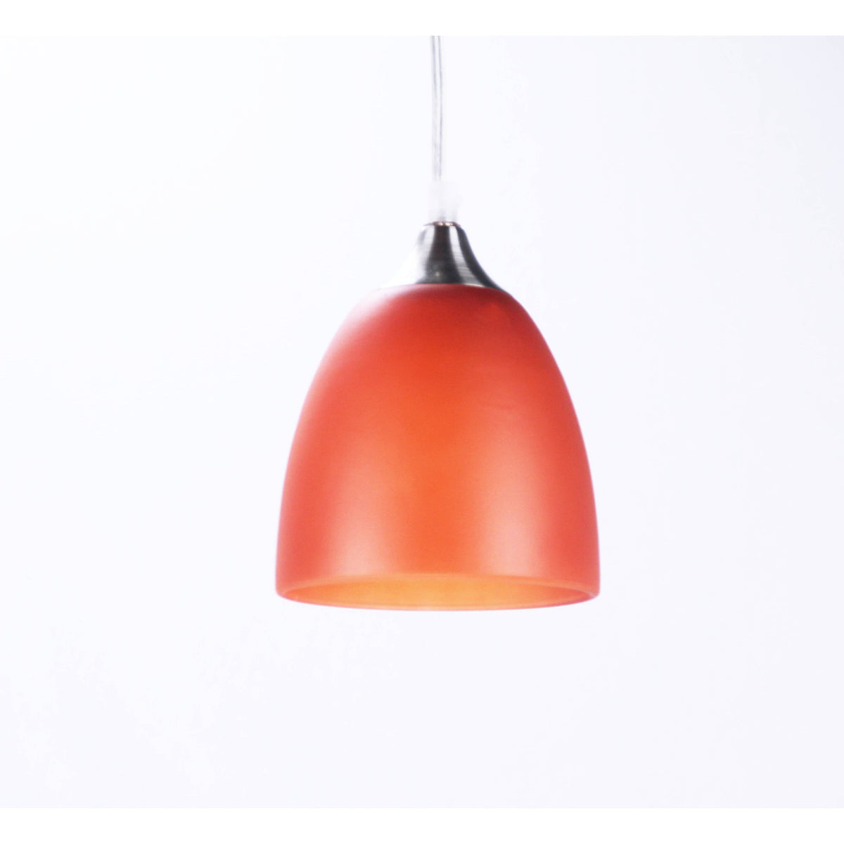 LAMP. COLGANTE ROJO 1L E27 60W