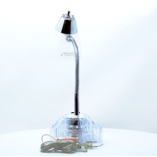 LAMP. ESCRITORIO TRANSPARENTE 1L E27 40W