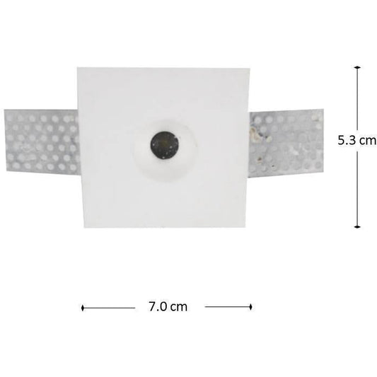 LAMP. DE YESO LED*1W*100-265V  50/60HZ*3000K*DRIVER INCLU.*ACAB. EN BLANCO MATE