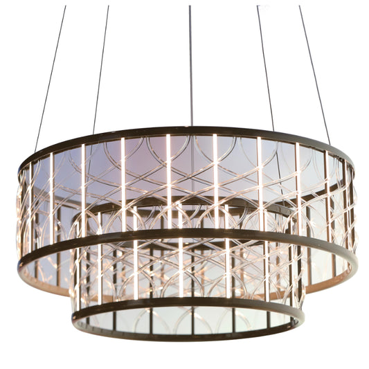 LAMP. LED COLGANTE GRIS 80W 100-240V 3000K
