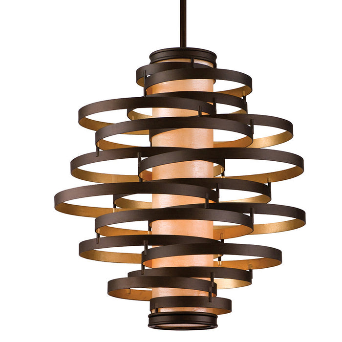 LAMP. COLGANTE VERTIGO LARGE BRONCE 4L E26 60W