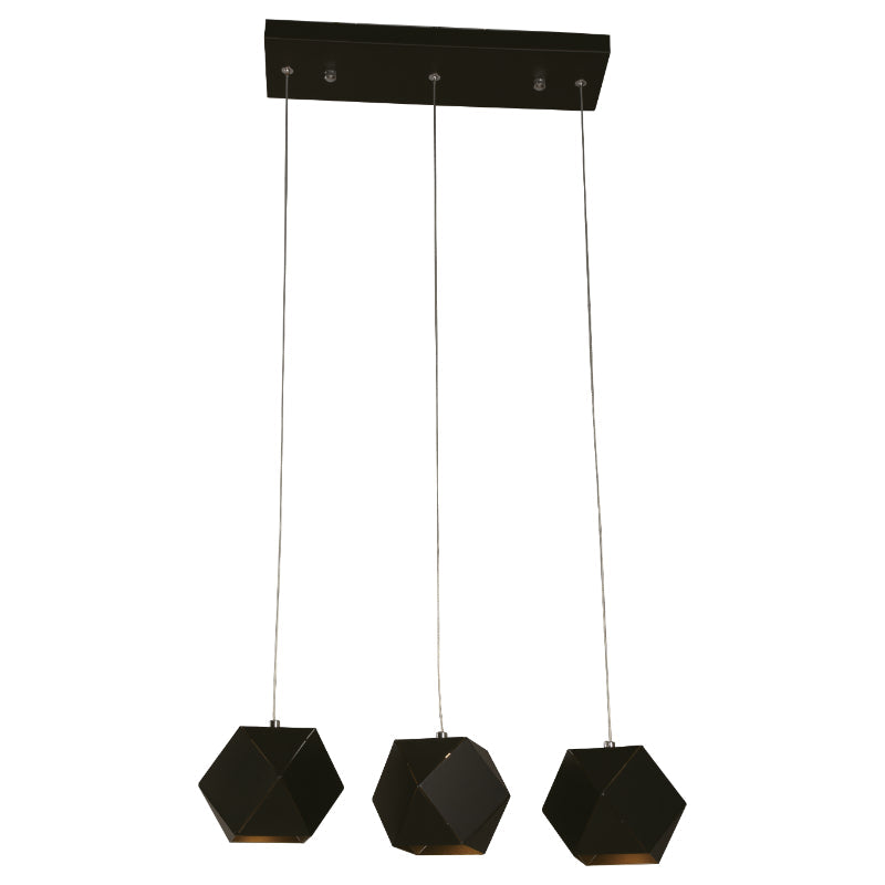 LAMP. LED COLGANTE NEGRO 3L 4W 85-265V 3000K