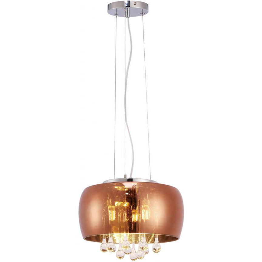 LAMP. COLGANTE NÍQUEL SATINADO 3L E14 40W (CONVERTIBLE)