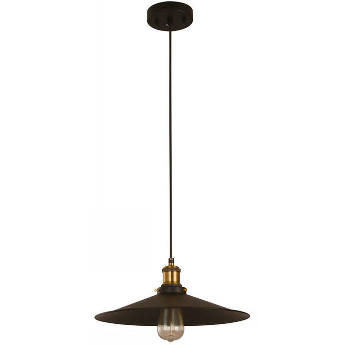 LAMP. COLGANTE NEGRO 1L E27 40W