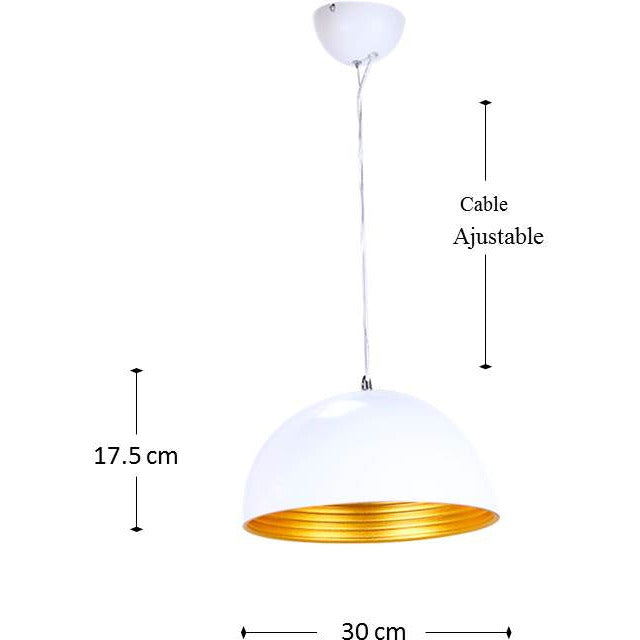 LAMP. TECHO BLANCO 1L E27 100