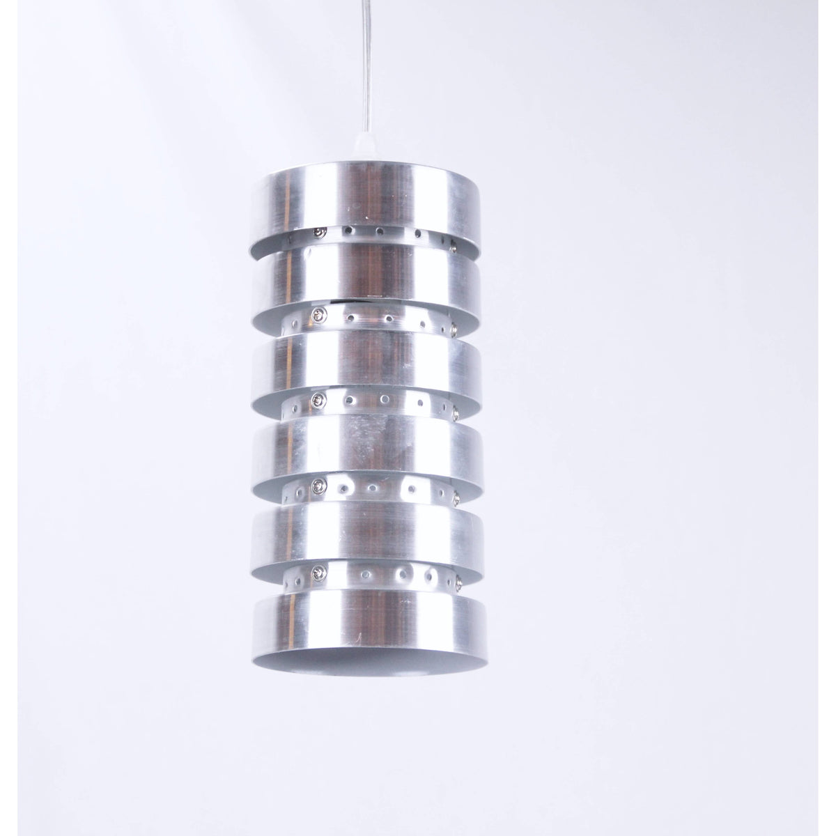 LAMP. COLGANTE PLATEADO 1L E27 60W