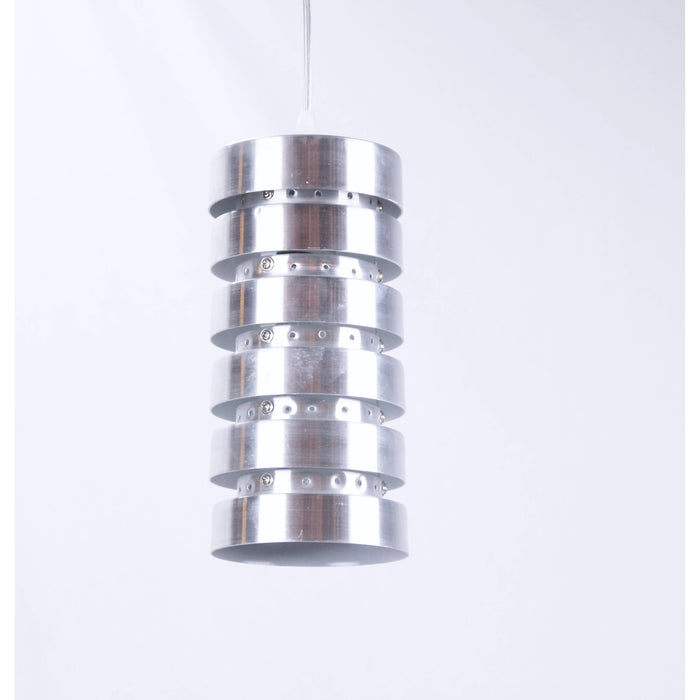 LAMP. COLGANTE PLATEADO 1L E27 60W