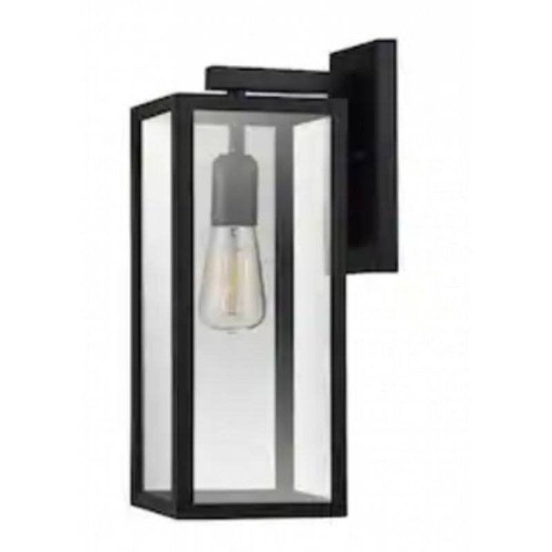 LAMP. EXT. DE PARED 1L NEGRO 40W 120V E27