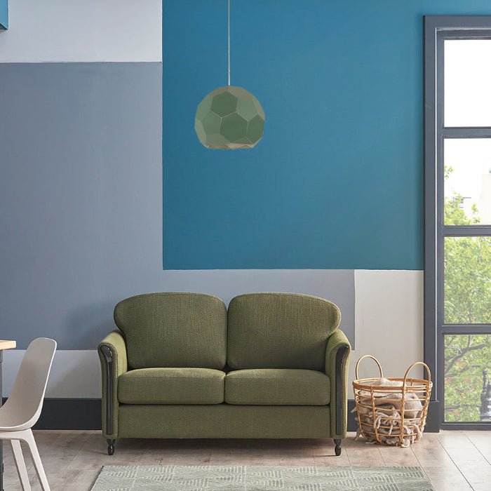 LAMP. COLGANTE VERDE 1L E27 60W
