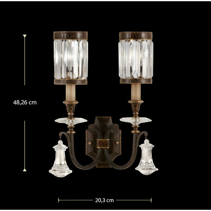 LAMP. PARED EATON PLACE BRONCE 2L E14 60W