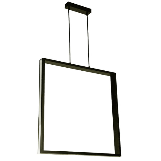 LAMP. COLGANTE LED NEGRO 40W 100-240V 3000/4000/6500K CONTROL REMOTO