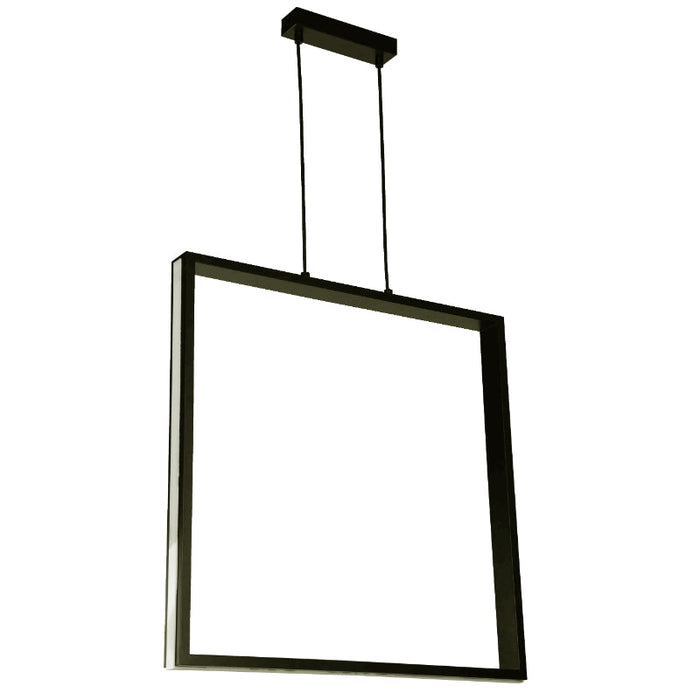 LAMP. COLGANTE LED NEGRO 40W 100-240V 3000/4000/6500K CONTROL REMOTO