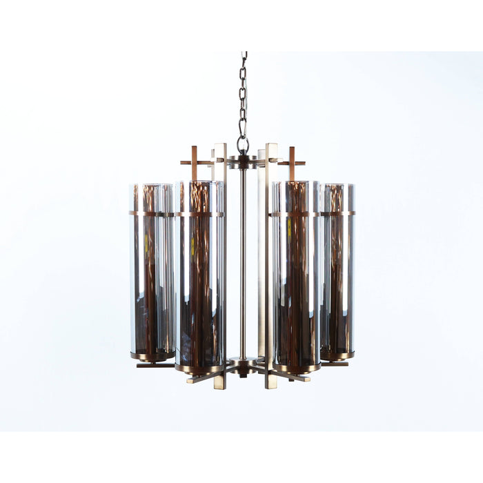 LAMP. COLGANTE BRONCE 6L E14 40W (CUERPO)