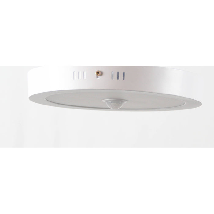 LAMP. LED TECHO BLANCO 1L 18W 6000K CON SENSOR DE MOVIMIENTO