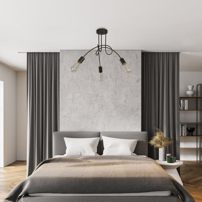 LAMP. TECHO CHOCOLATE 3L E27 40W