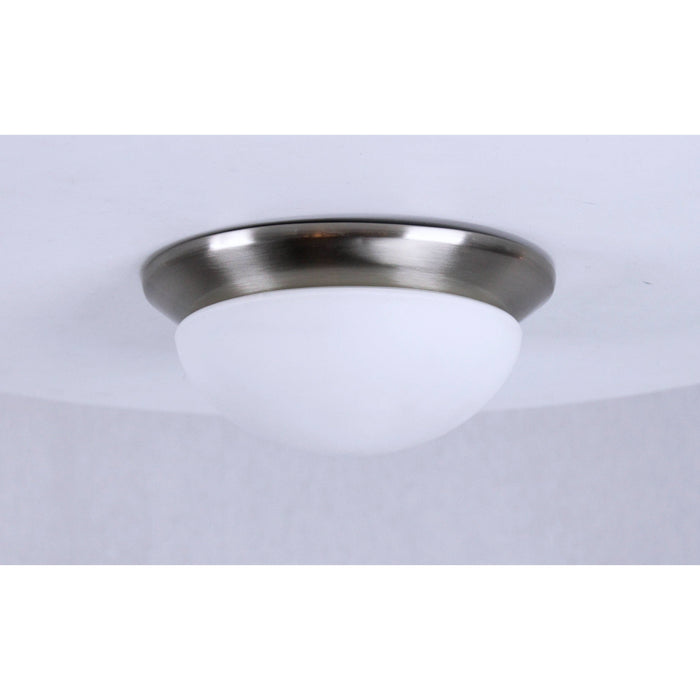 LAMP. TECHO NIQUEL SATINADO 1L E27 60W (2 PIEZAS)