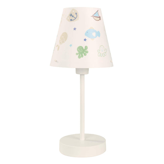 LAMP. DE MESA BLANCO Y MULTICOLOR KIDDY 1L E14 9W