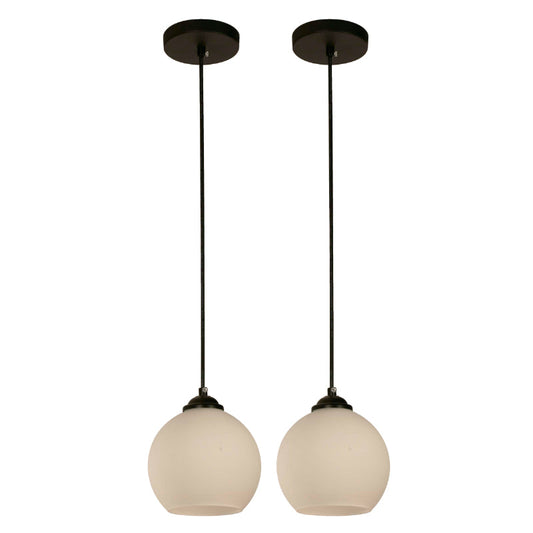 LAMP. COLGANTE NEGRO 1L E27 40W (2 PIEZAS)