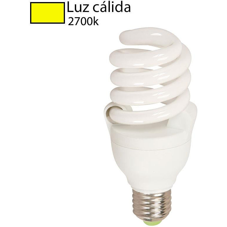 BOMBILLO CFL ESPIRAL E27 25W 2700K