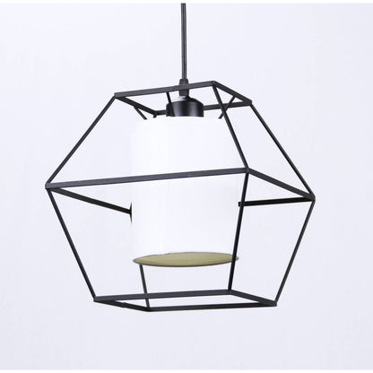 LAMP. COLGANTE NEGRO 1L E27 60W