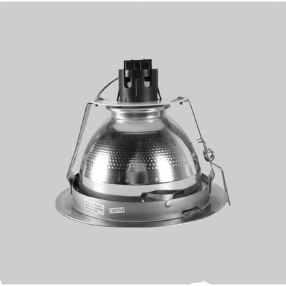 LAMP. TECHO EMB.E27*1L 75W(N/B) ACAB. SATIN NIQUELADO