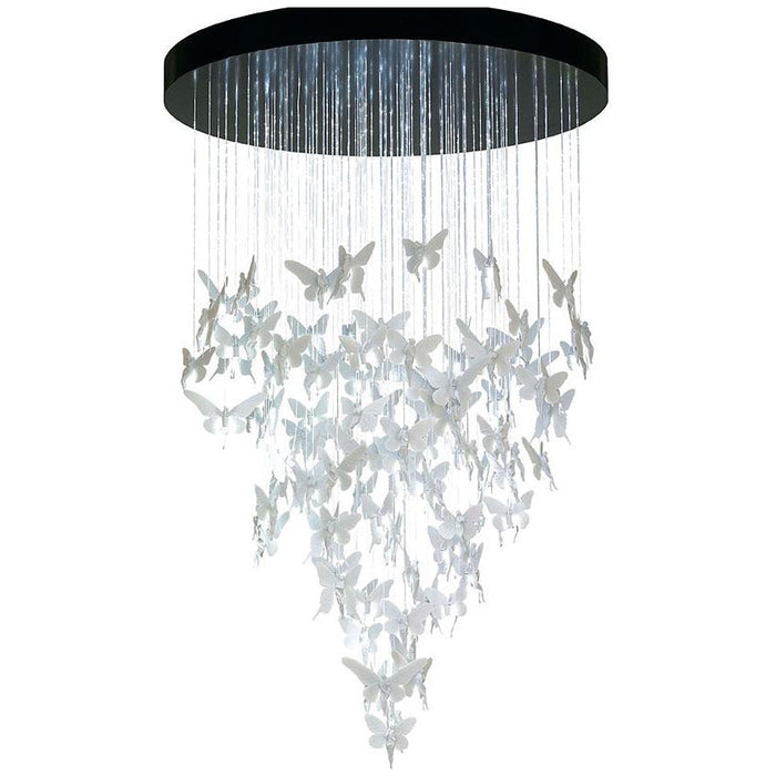LAMP. CHANDELIER NIÁGARA BLANCO LLADRÓ