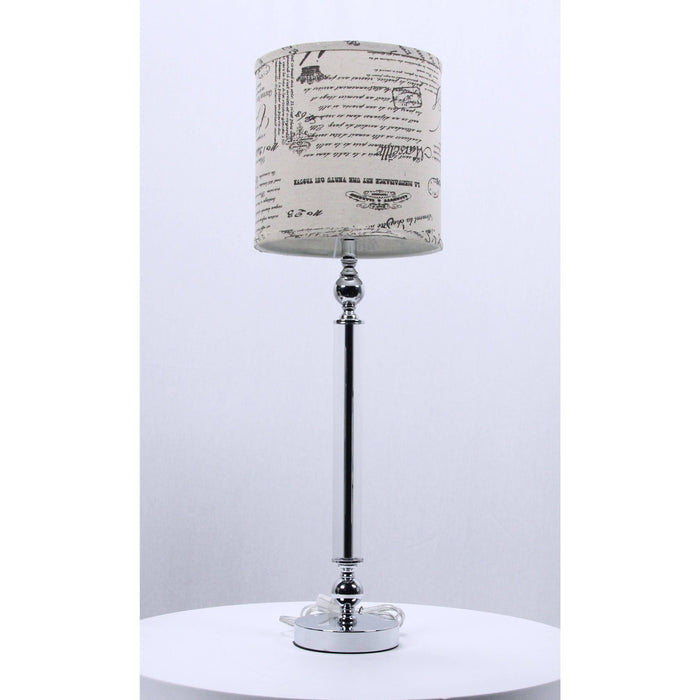 LAMP. MESA CROMO 1L E27 60W (CUERPO)
