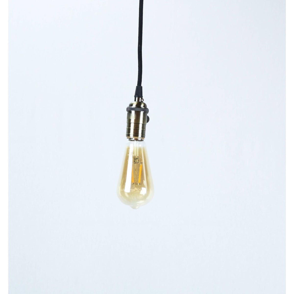 LAMP. COLGANTE BRONCE ANTIGUO 1L E27 60W