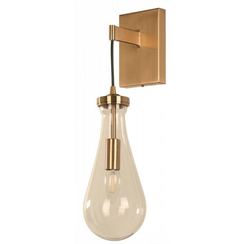 Lámpara Pared Bronce Dorado 1L E14 10W